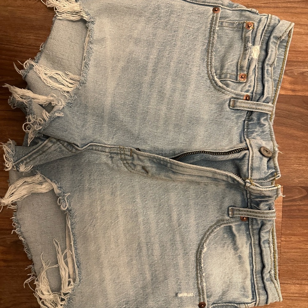 Abercrombie & Fitch Light Blue Jean Shorts